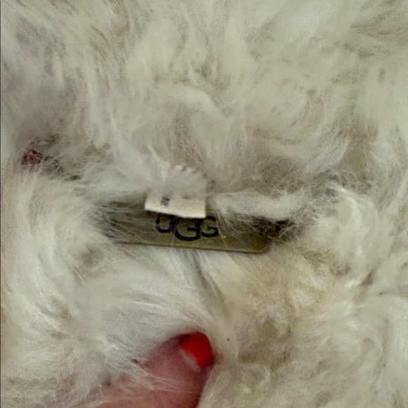 UGG Elegant Tan Jacket with Cream Fur Collar size  M - Picture 5 of 7